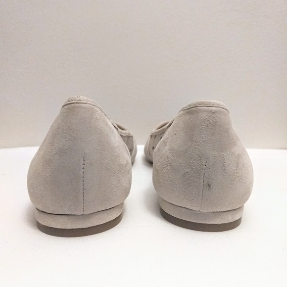 Sole Society Grey & Sheer Polka Dot Genuine Suede Flats Size 7.5 - Picture 4 of 8